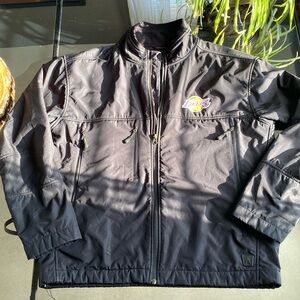 Los Angeles “LA Lakers” NBA Antigua Black Zip Wind/Rain Jacket, Men's Medium